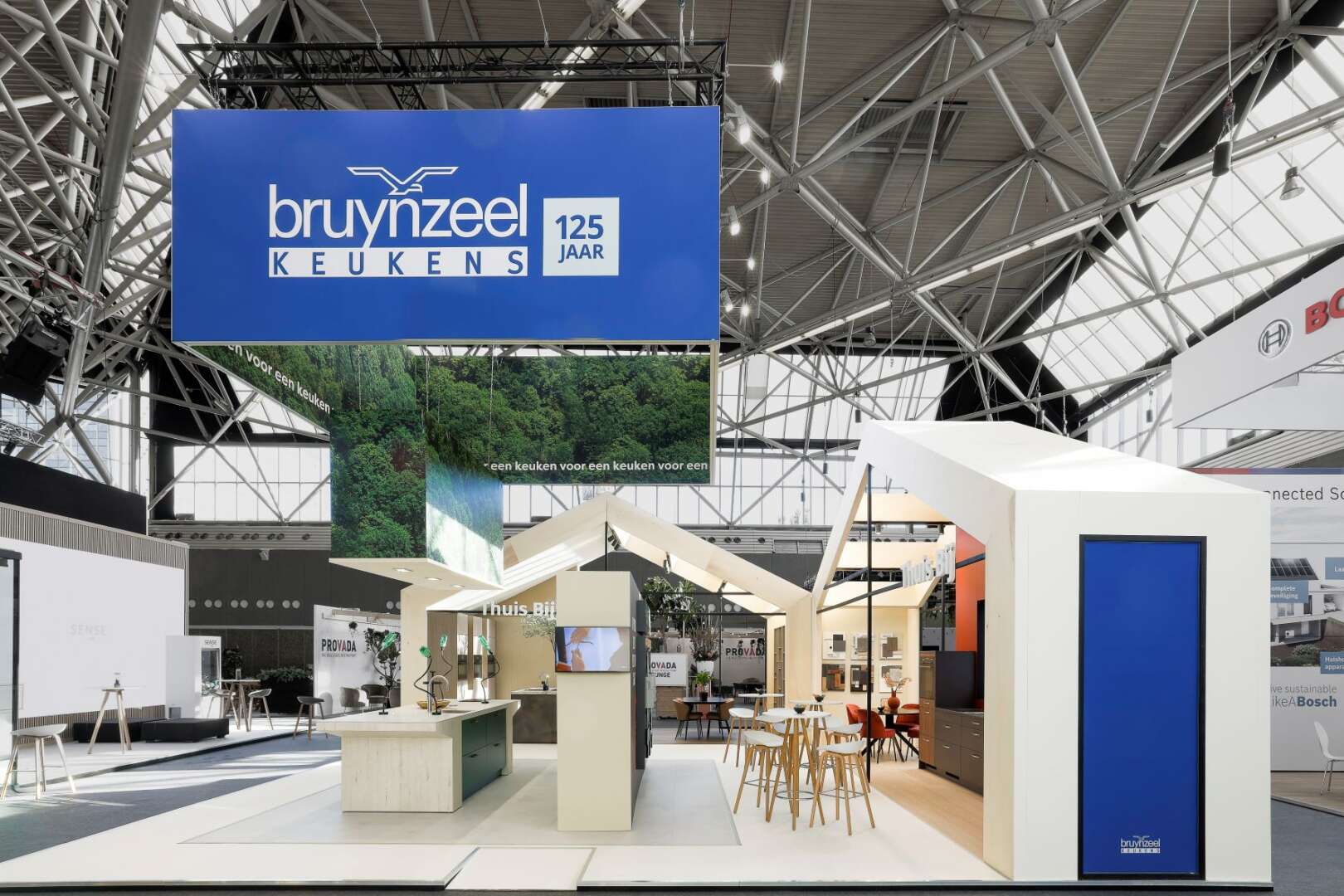 Design Stand for Bruynzeel Keukens at the Provada exhibition.