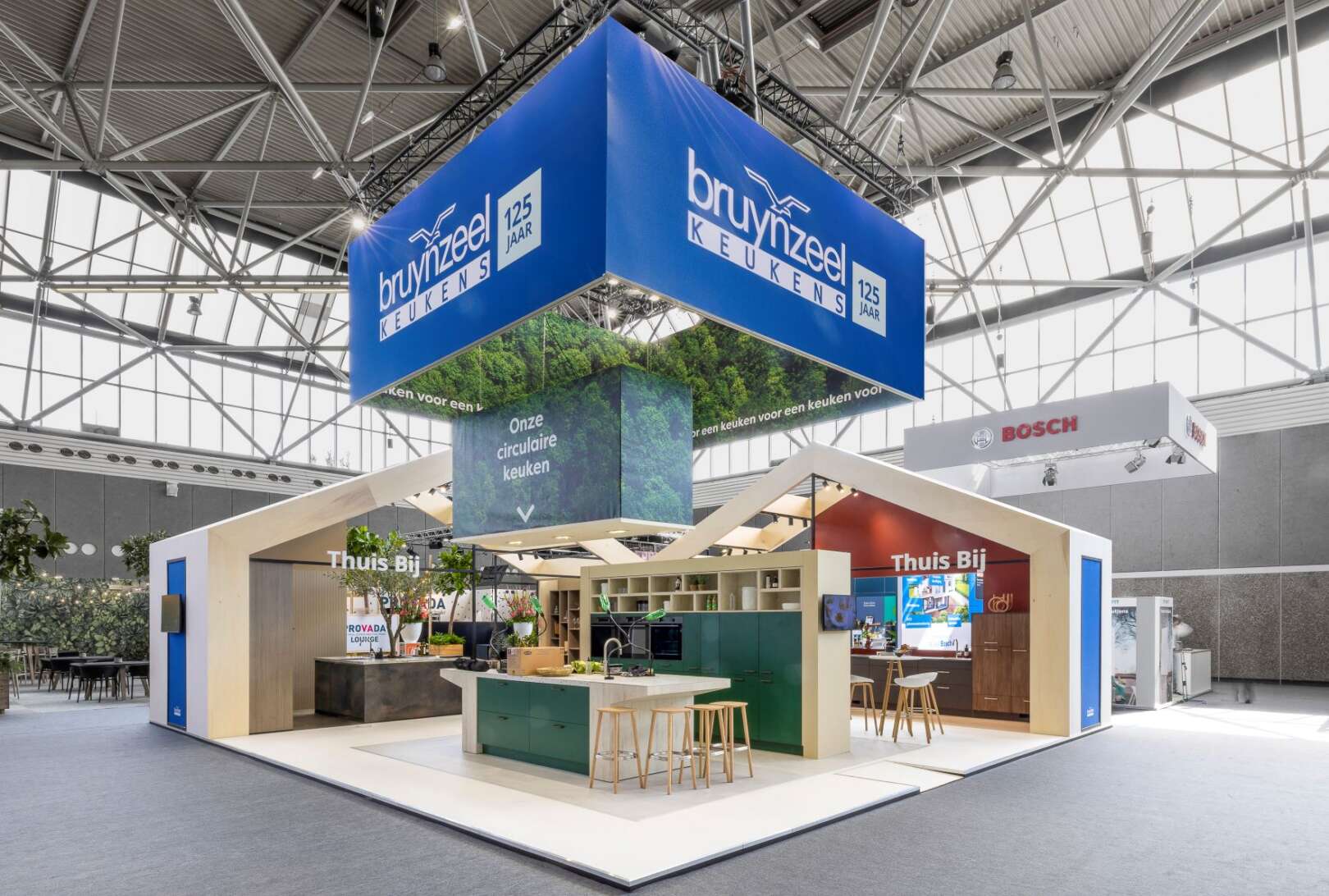 Stand design for Bruynzeel Keukens at the Provada Amsterdam.