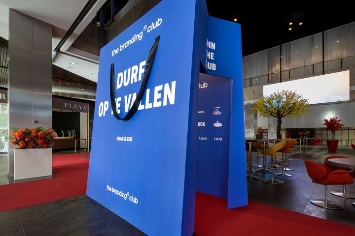 Beursstand en decorstukken voor The Branding Club