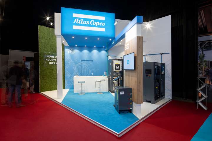 Exhibition stand Atlas Copco