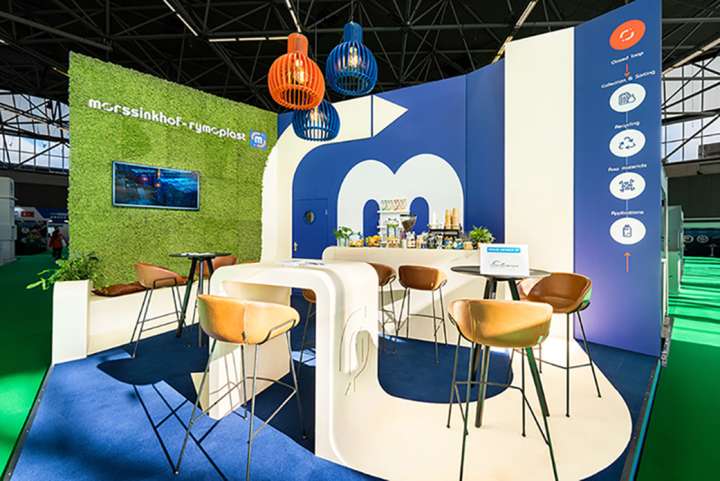 Trade show booth Morssinkhof-Rymoplast at Plastic Recycling Show (PRSE)