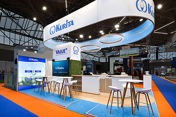 Stand Design Kurita - Aquatech exhibition RAI Amsterdam