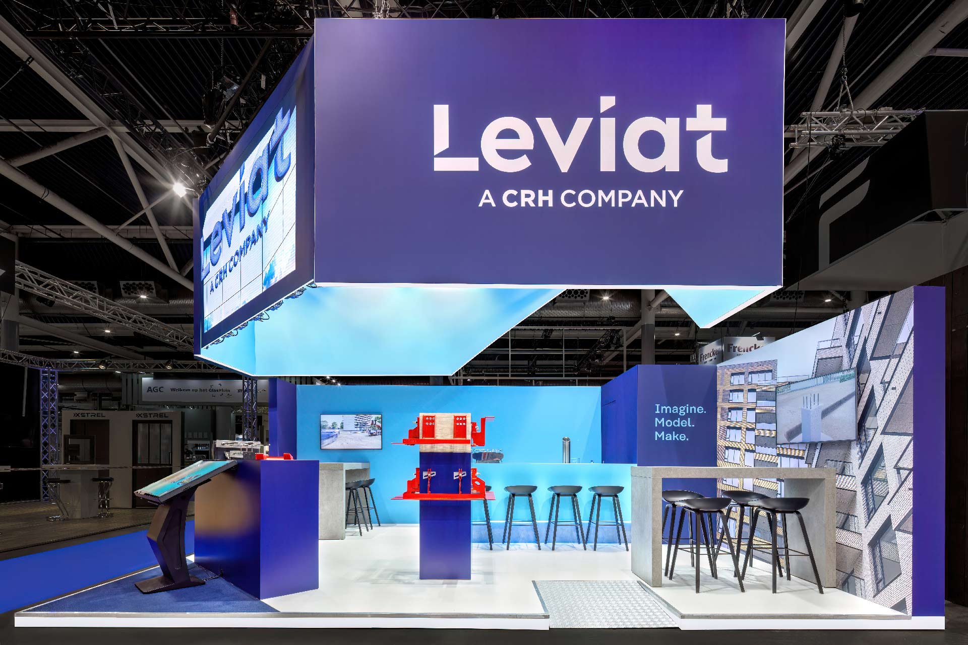 Exhibition stand Leviat at the Jaarbeurs Utrecht. Designed and build by Eldee Expo Experts