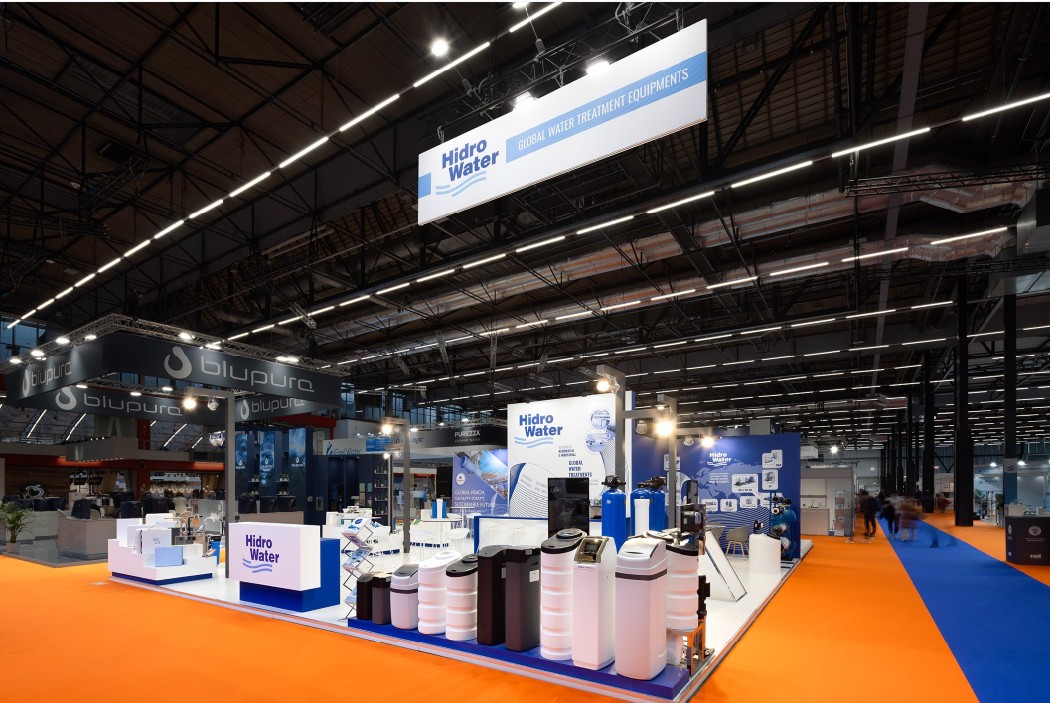 Hidro Water's exhibition stand at Aquatech in Amsterdam
