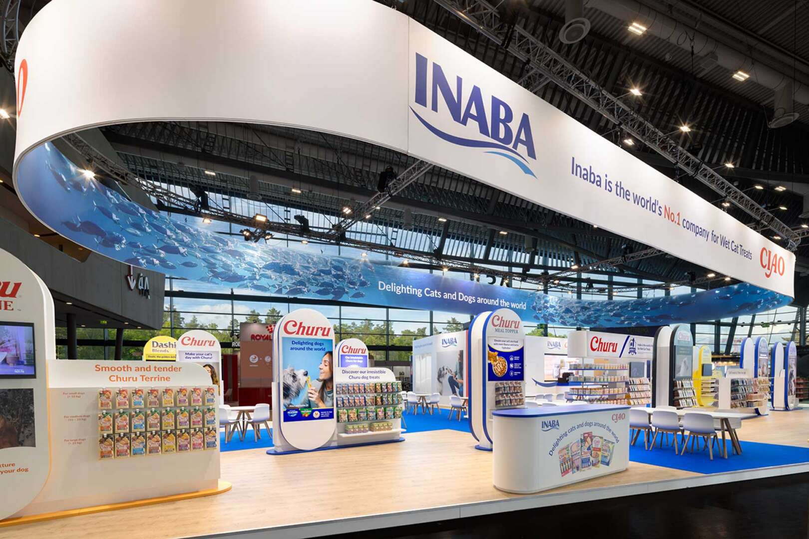 Custom-built booth for INABA Foods, Nuremberg