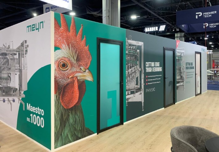 Beursstand Meyn Food - IPPE, Atlanta. Succesvolle beursdeelname in de USA.